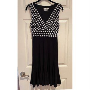 Joseph Ribkoff Black & White dress